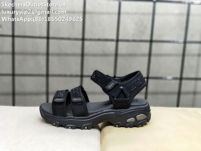 Skechers D'Lites Women Sandals 31659 New Black 35-40